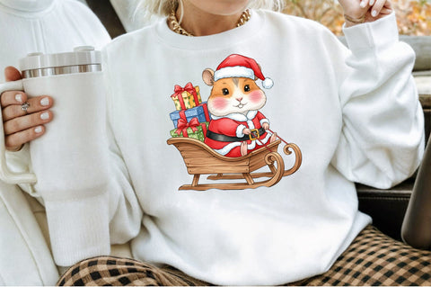 Christmas Cute mouse PNG Sublimation designartist 