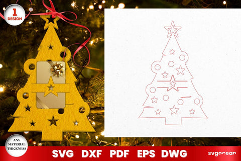 Christmas Cutlery Holders Laser Cut SVG SvgOcean 