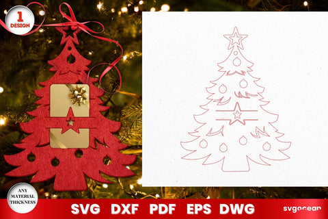 Christmas Cutlery Holders Laser Cut SVG SvgOcean 