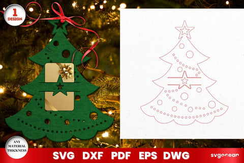 Christmas Cutlery Holders Laser Cut SVG SvgOcean 