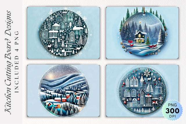 Christmas Cutting Board PNG Design Sublimation Regulrcrative 