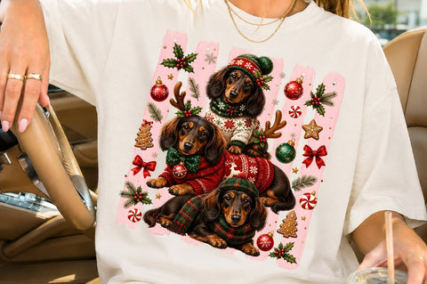Christmas Dachshund Dog PNG SVG nirmal108roy 