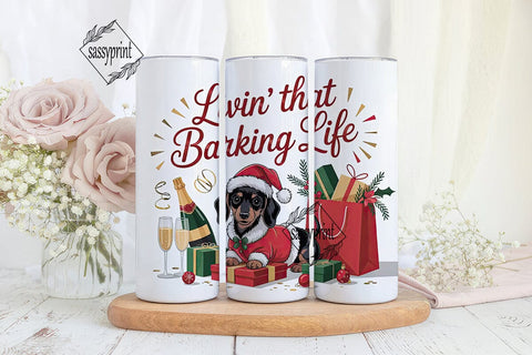 Christmas Dachshund Tumbler Wrap Sublimation sassyprint 