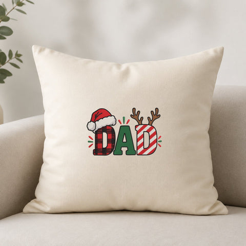 Christmas Dad Embroidery Design – Santa Hat Reindeer Antlers Holiday Machine Embroidery File Embroidery/Applique DESIGNS PatternFeed8 