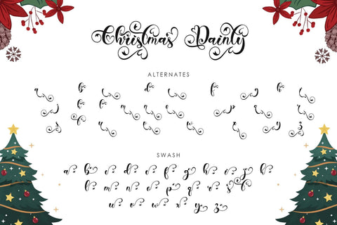 Christmas Dainty Font Prasetya Letter 