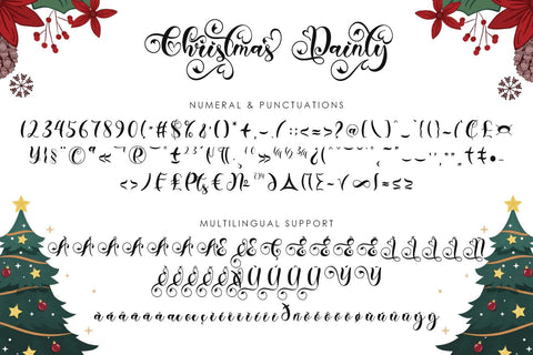 Christmas Dainty Font Prasetya Letter 