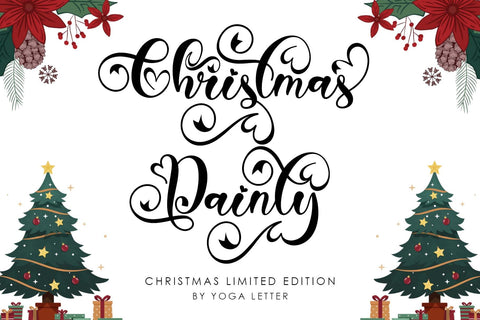 Christmas Dainty Font Prasetya Letter 