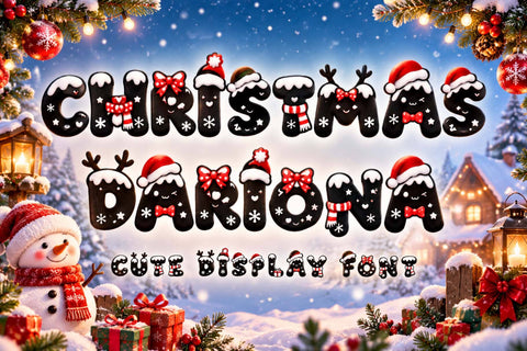Christmas Dariona Font Prasetya Letter 