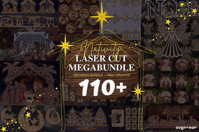 Christmas Decor Laser Cut Megabundle SVG SvgOcean 
