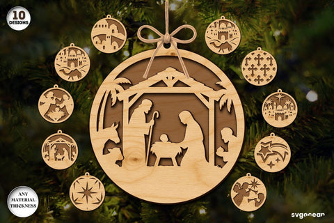 Christmas Decor Laser Cut Megabundle SVG SvgOcean 