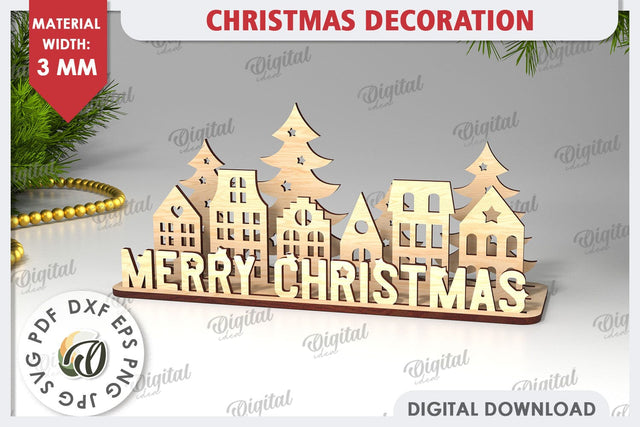 Christmas Decoration Laser Cut. Christmas Home Decor SVG SVG Evgenyia Guschina 