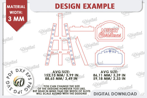 Christmas Decoration Laser Cut. Welcome Christmas Sign SVG SVG Evgenyia Guschina 