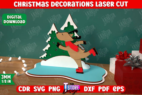 Christmas Decorations Bundle | Gift Idea | Decorative Figurine | Table Statuette | CNC Files SVG The T Store Design 