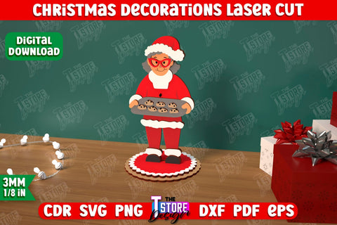 Christmas Decorations Bundle | Gift Idea | Decorative Figurine | Table Statuette | CNC Files SVG The T Store Design 