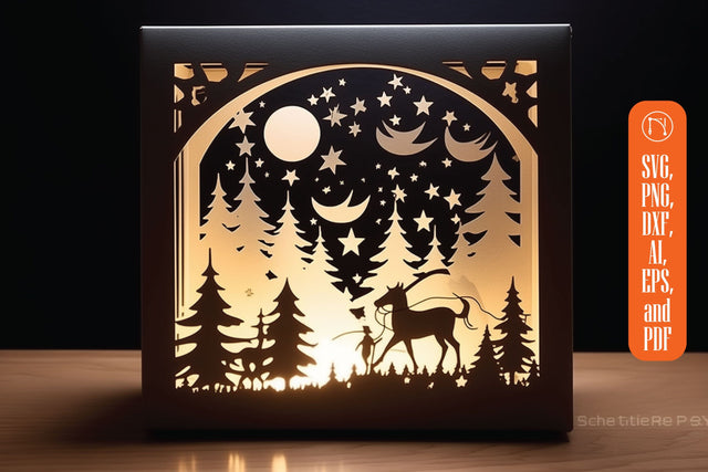 Christmas Decorations DIY Lightbox Bundle SVG MD JOYNAL ABDIN 