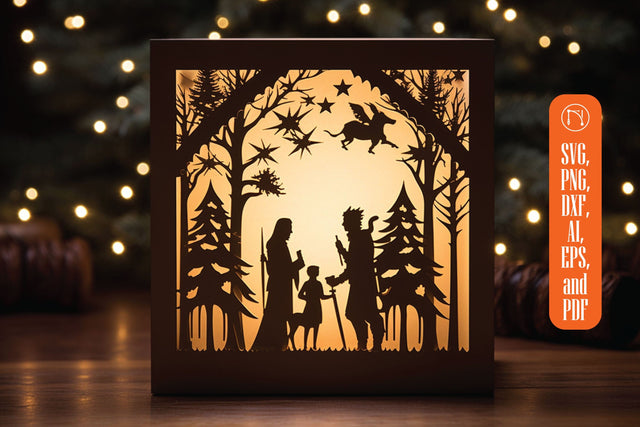 Christmas Decorations DIY Lightbox Bundle SVG MD JOYNAL ABDIN 