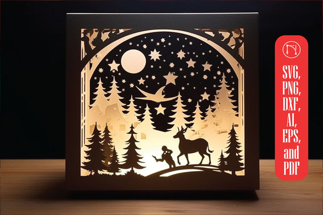 Christmas Decorations DIY Lightbox SVG MD JOYNAL ABDIN 