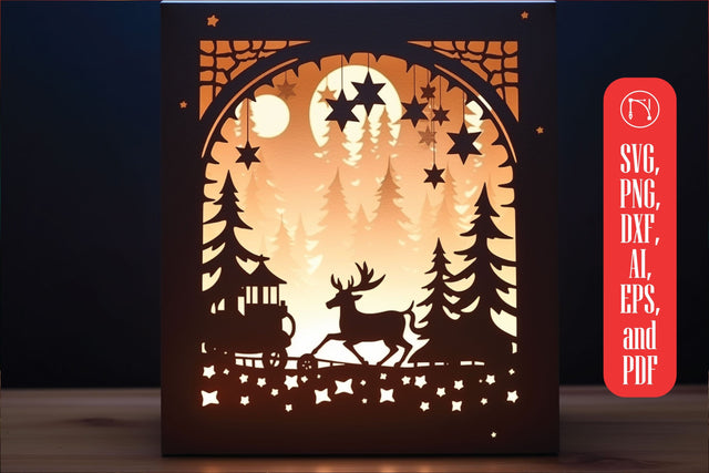 Christmas Decorations DIY Lightbox SVG MD JOYNAL ABDIN 