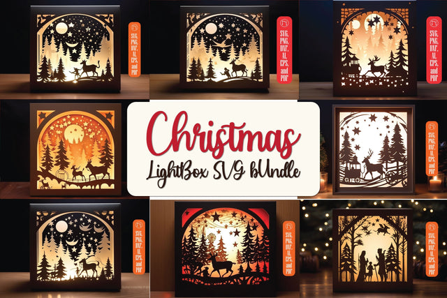 Christmas Decorations DIY Lightbox SVG MD JOYNAL ABDIN 