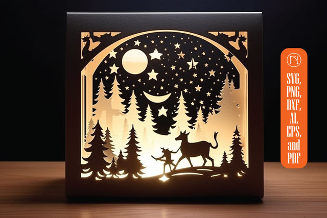 Christmas Decorations DIY Lightbox SVG MD JOYNAL ABDIN 