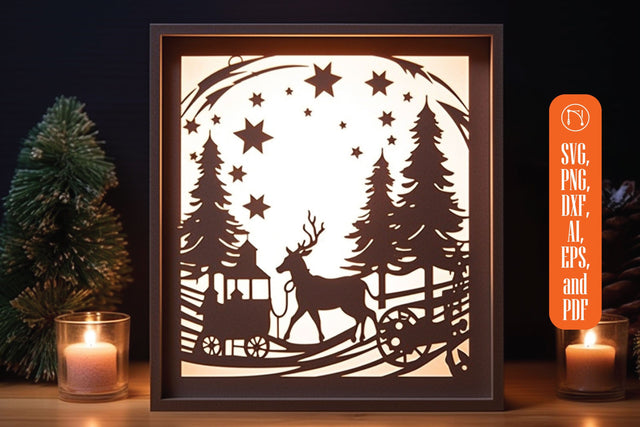 Christmas Decorations DIY Lightbox SVG MD JOYNAL ABDIN 
