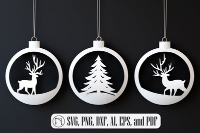 Christmas Decorations SVG Cut File SVG MD JOYNAL ABDIN 