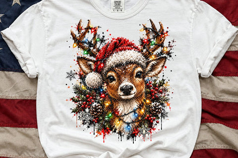 Christmas Deer Horns Sublimation PNG Art SVG DesignDestine 