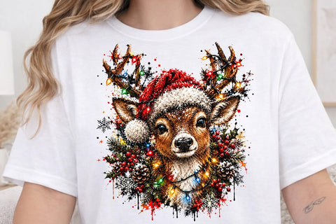 Christmas Deer Horns Sublimation PNG Art SVG DesignDestine 