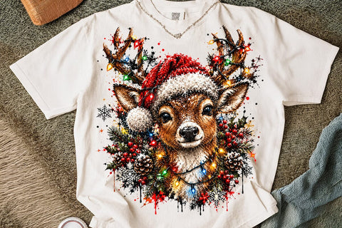 Christmas Deer Horns Sublimation PNG Art SVG DesignDestine 