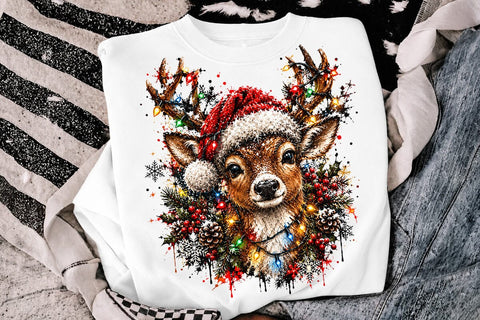 Christmas Deer Horns Sublimation PNG Art SVG DesignDestine 