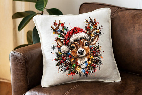 Christmas Deer Horns Sublimation PNG Art SVG DesignDestine 