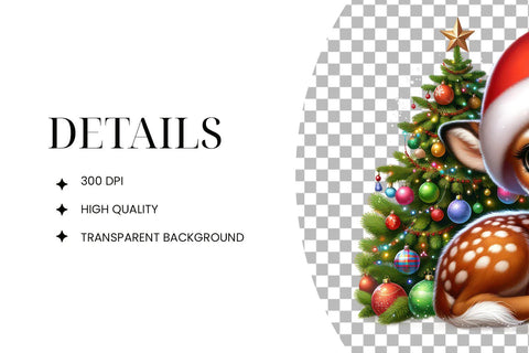 Christmas Deer PNG Sublimation BijouBay 