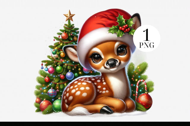 Christmas Deer PNG Sublimation BijouBay 