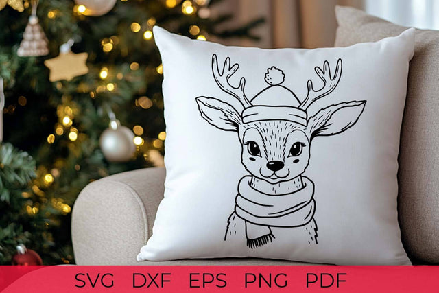 Christmas deer SVG | Christmas SVG file SVG Irina Ostapenko 