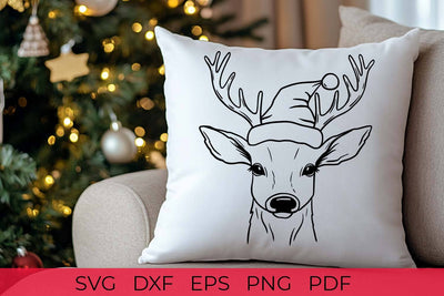 Christmas deer SVG | Christmas SVG file SVG Irina Ostapenko 