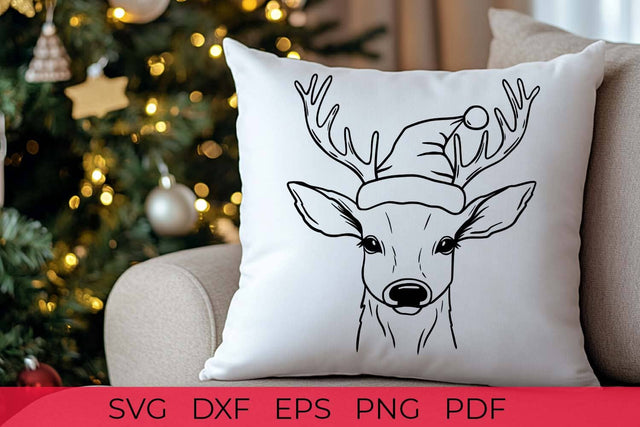 Christmas deer SVG | Christmas SVG file SVG Irina Ostapenko 