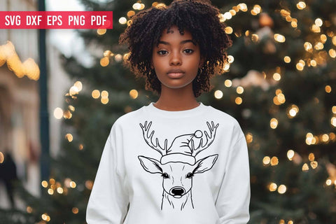 Christmas deer SVG | Christmas SVG file SVG Irina Ostapenko 