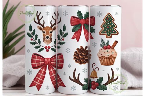 Christmas Delight Tumbler Wrap Sublimation PixelChick 