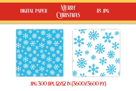 Christmas Digital Paper Patterns Prints | Cute Xmas Collection for Scrapbooking & Designs | Christmas Seamless Patterns Bundle JPG Download Digital Pattern AnnaViolet_store 