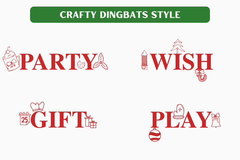 Christmas Dingbat Font Dm Letter Studio 