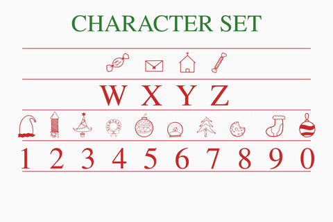 Christmas Dingbat Font Dm Letter Studio 