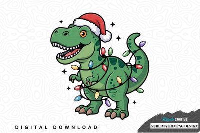 Christmas dinosaur sublimation png design Sublimation Regulrcrative 