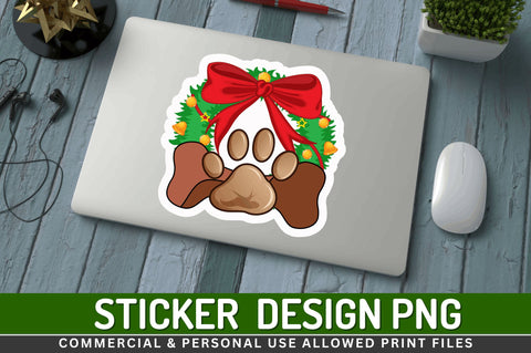 Christmas dog bone clipart Stickers Design Sublimation Regulrcrative 