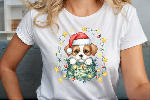Christmas Dog PNG Clipart Sublimation designartist 