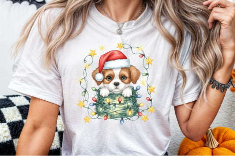 Christmas Dog PNG Clipart Sublimation designartist 