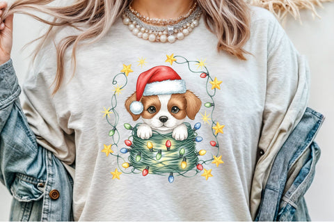 Christmas Dog PNG Clipart Sublimation designartist 