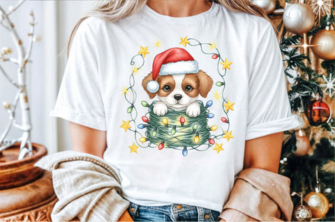 Christmas Dog PNG Clipart Sublimation designartist 