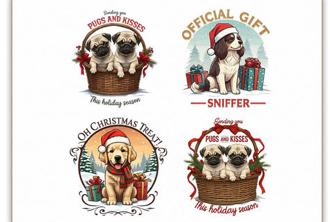 Christmas Dog Puns Sublimation Bundle Sublimation Shetara Begum 