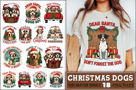Christmas Dog Puns Sublimation Bundle Sublimation Shetara Begum 