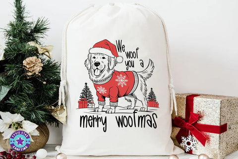 Christmas Dog Quote Design Bundle, Christmas T-shirt Set , Dog tshirt SVG SVG FiveStarCrafting 
